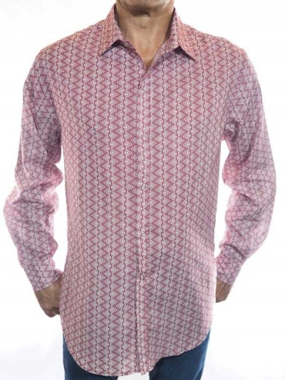 original slim-fit shirt chevron pattern french brand fitted cut