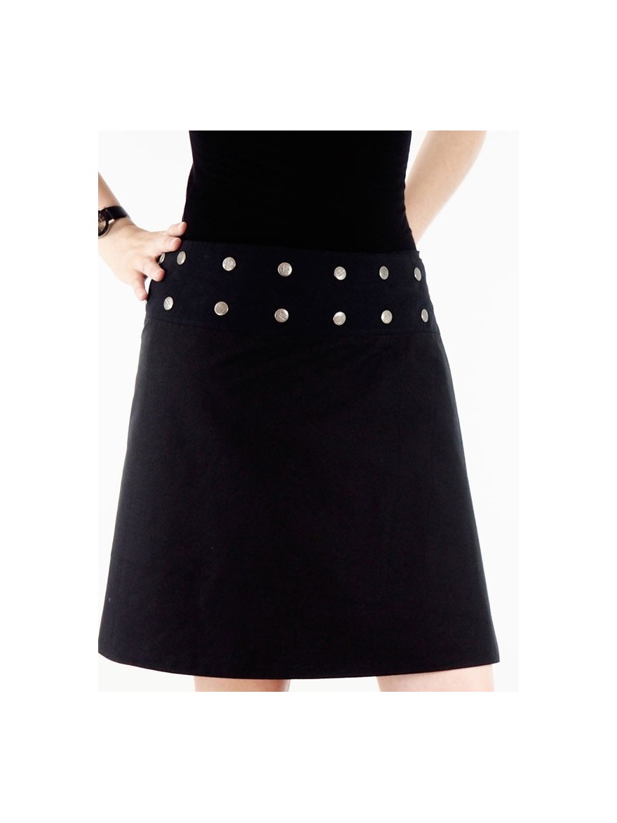 black skirt one color