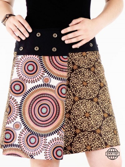 orange skirt wallet woman