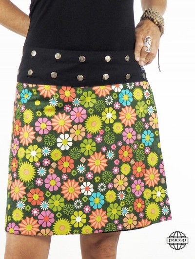 short floral skirt