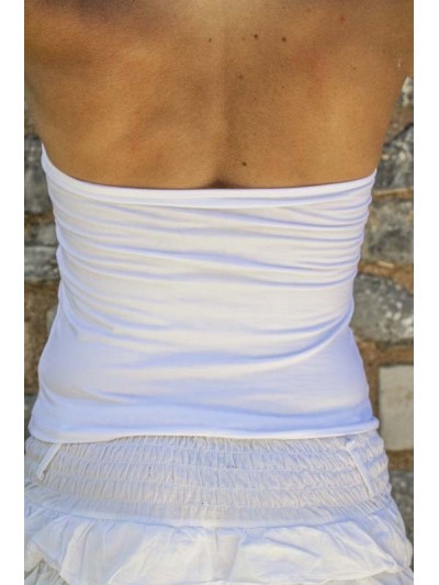 High white cross-core for female nude back