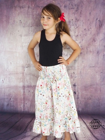 floral printed white dress wholesale girl clothing France, clothing with straps