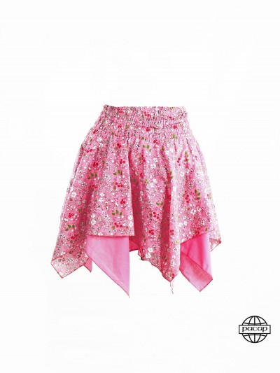 jupe robe rose fille de 2 à 12 ans marque française asymétrique ou encore drapée
