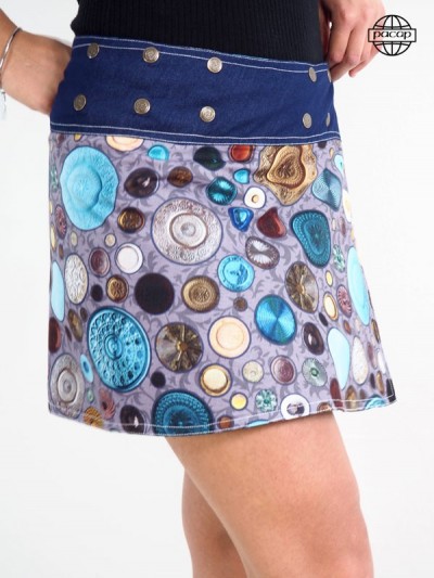 Limited Edition, Rustic Pattern Digital Print Skirt