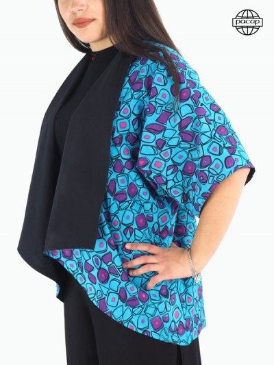 Vest kimono woman, loose jacket, blouse, printed jacket, woman shirt, reversible kimono