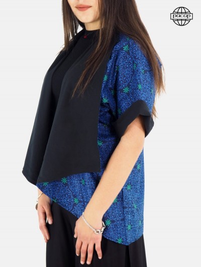 Vest kimono woman, loose jacket, blouse, printed jacket, woman shirt, reversible kimono