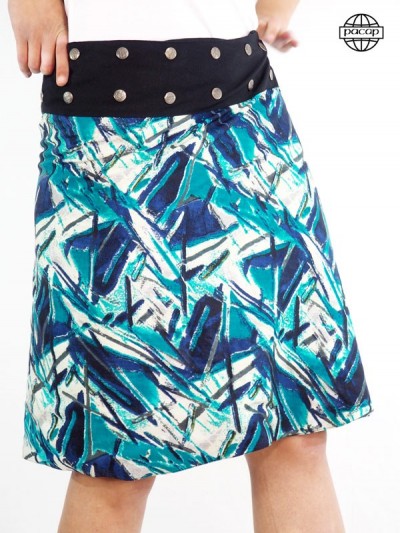 Skirt tall, adjustable skirt, adjustable skirt, pressure button skirt, right skirt, skirt skirt, blue skirt, long skirt