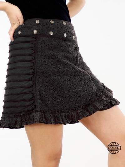 Wholesaler Indian inde skirt lace cotton female collection pacap
