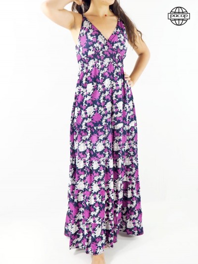 Long dress, summer dress, thin straps dress, purple dress, white dress, woman dress