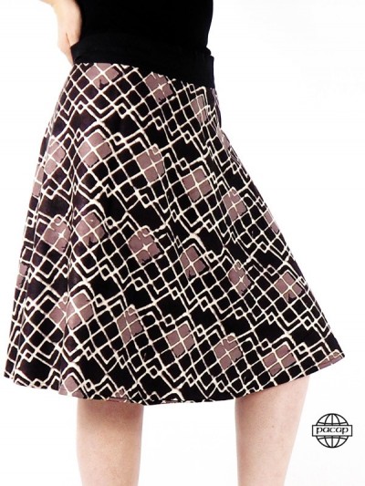 Brown 2-length skirt