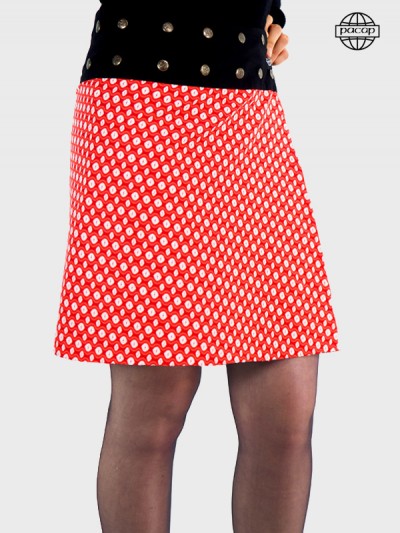 Female red skirt