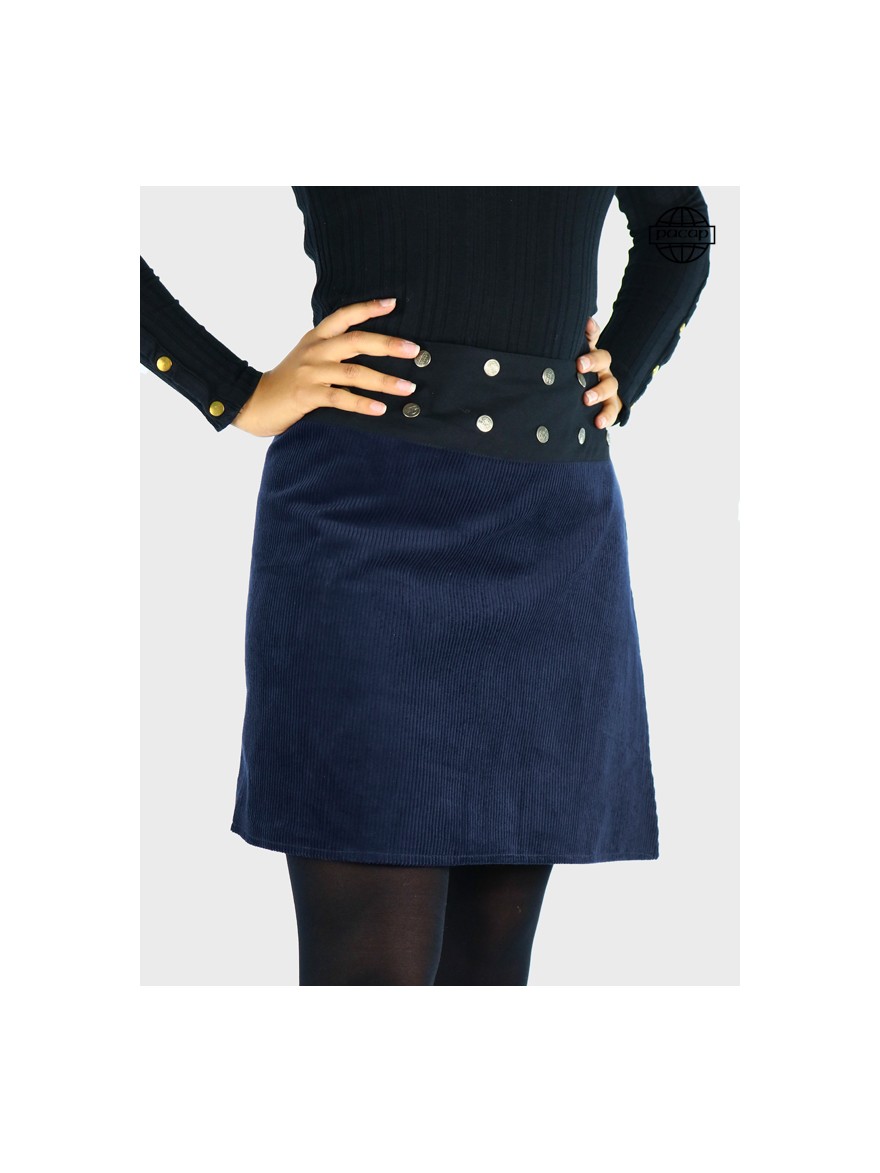 jupe bleu marine