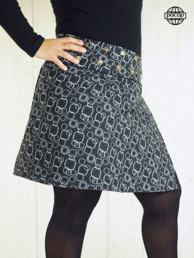 Black skirt a tile