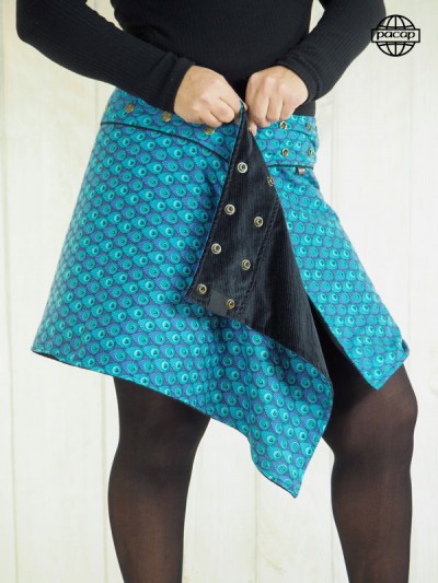 Women's reversible skirt