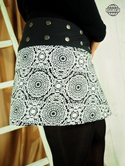 Original winter skirt with wide belt