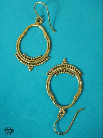 Indian Oriental Western jhumka earrings