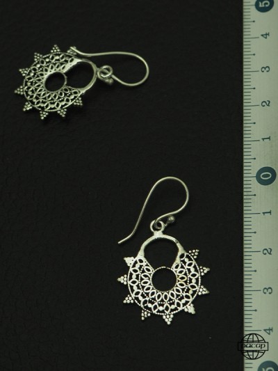 Small sunburst earrings