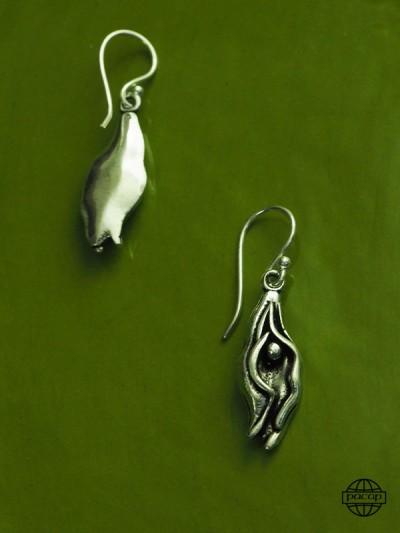 Indian silver earrings for women.