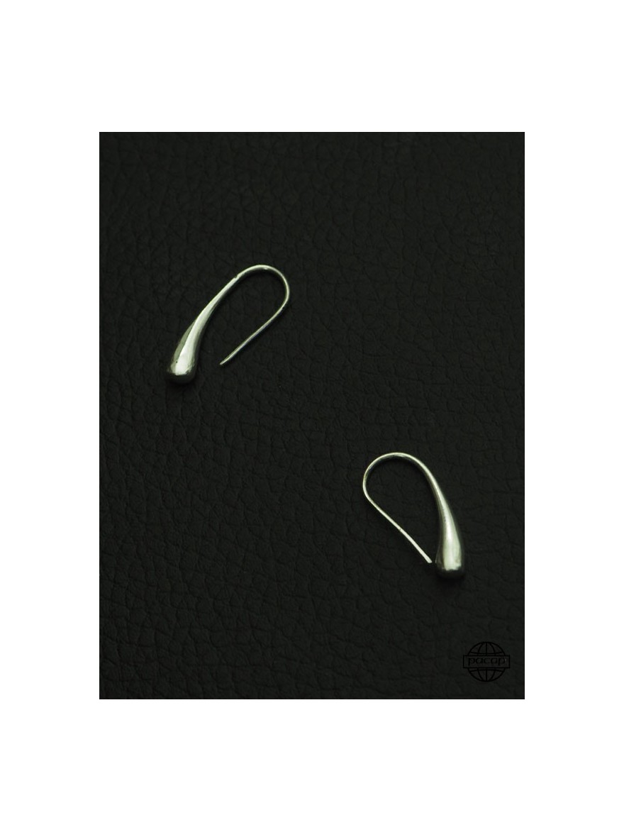 Small original silver drop earrings