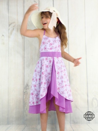 purple princess dress with butterfly design distributor Marseille