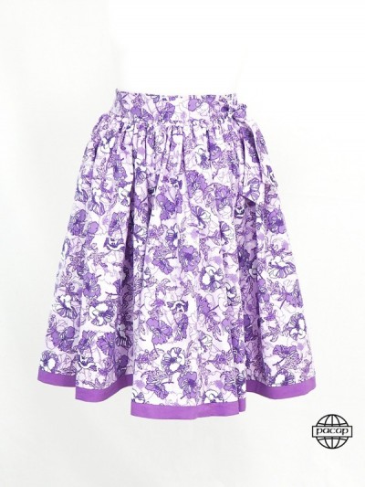 jupe longue violette fille de 2 à 12 ans grossiste fournisseur marque française