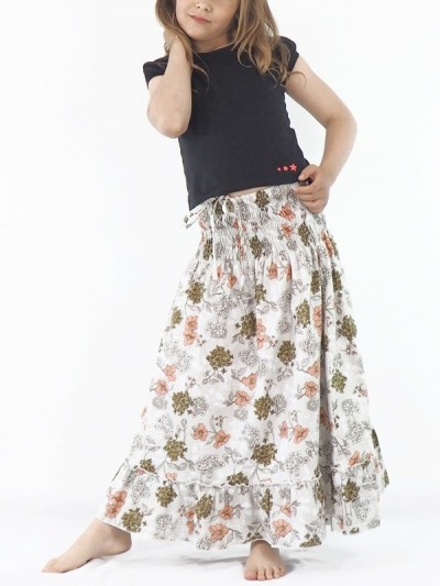 Printed girl dress convertible into skirt French wholesale supplier, lightweight clothing, chic clothing