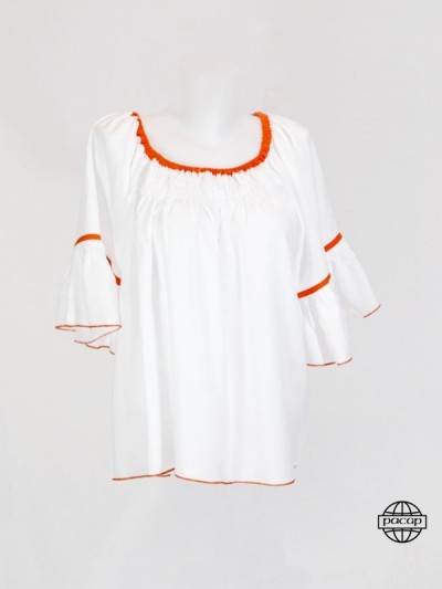 Loose top, off shoulder t-shirt, bardot top, white top, women's top, boat neck top, chic top, casual top.