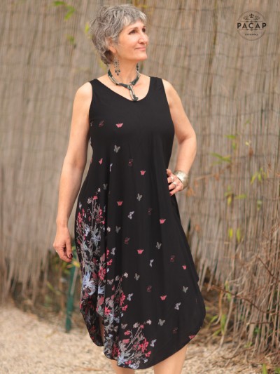 Dress with blossom pattern