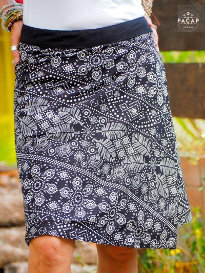 Reversible skirt, wrap skirt, summer skirt, women's skirt, wholesale skirt, flared skirt, one size, adjustable, buttons,