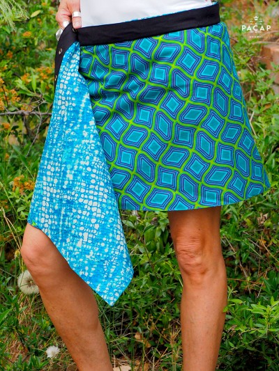 reversible wrap skirt for women