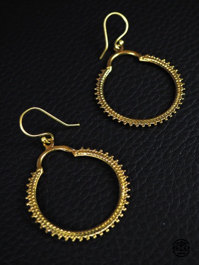 round gold earrings boho boho