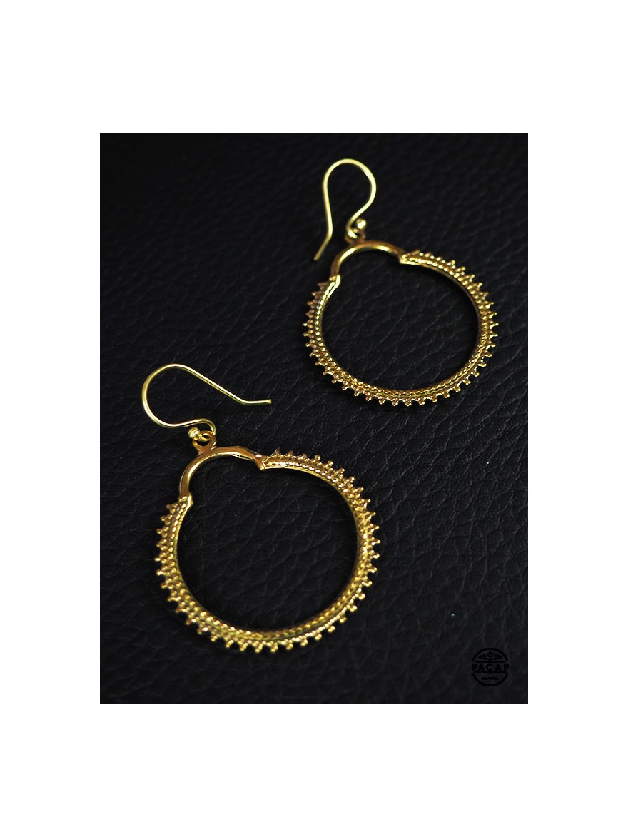 round gold earrings boho boho