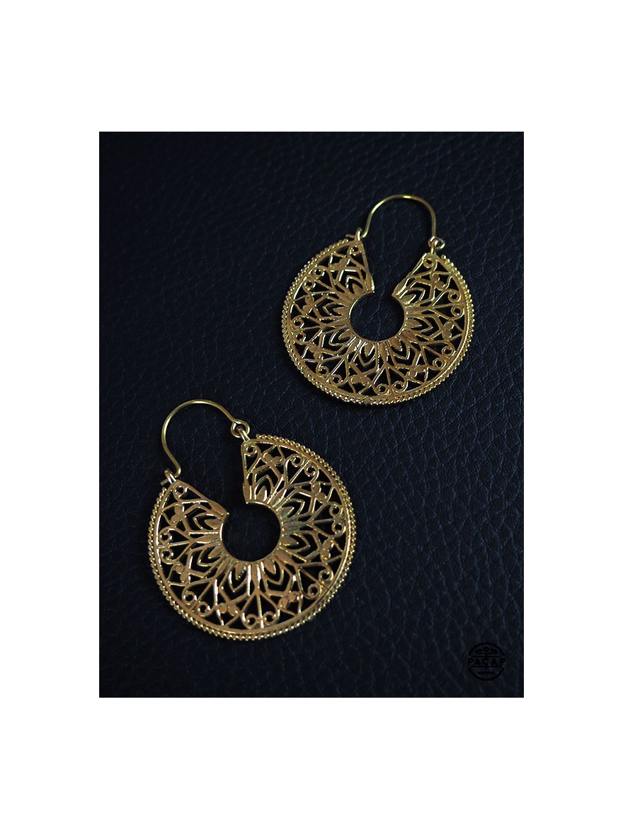 boho bohemian round openwork earrings for women