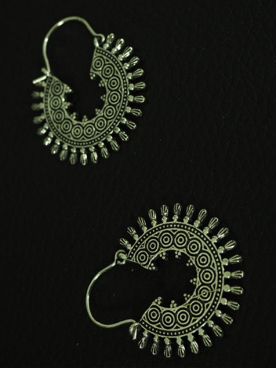 Simple and original Mayan sun earrings