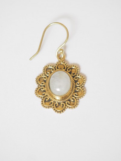 Moonstone earring