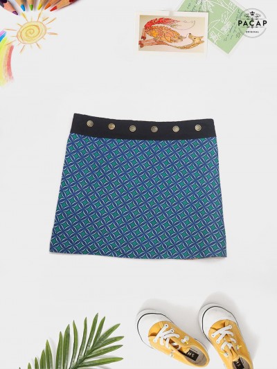 Girl's geometric skirt