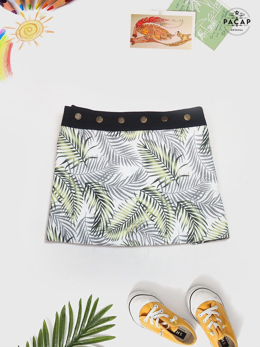 Jupe Patineuse Topshop Taille 10 - Noire à Fleurs - Neuve Avec étiquettes