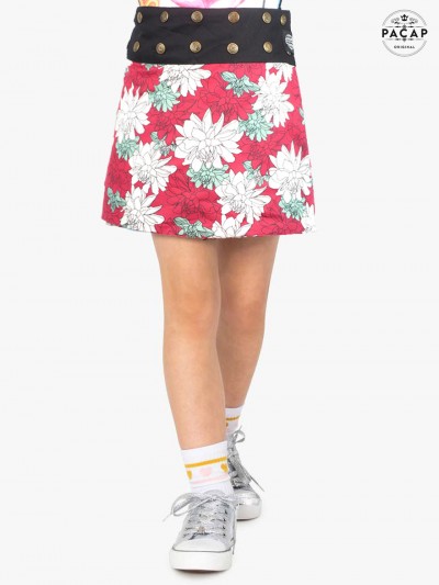 Colorful Flower Girl Skirt