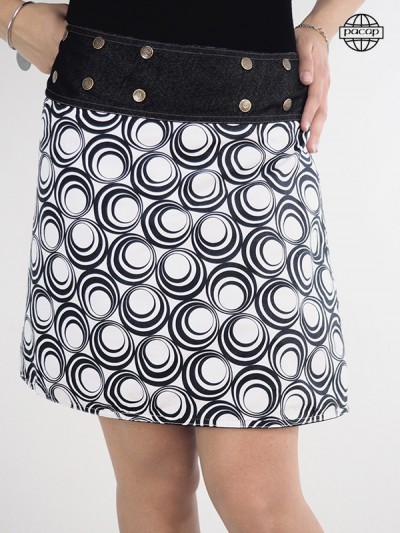Digital skirt with high quality spiral pattern HD design