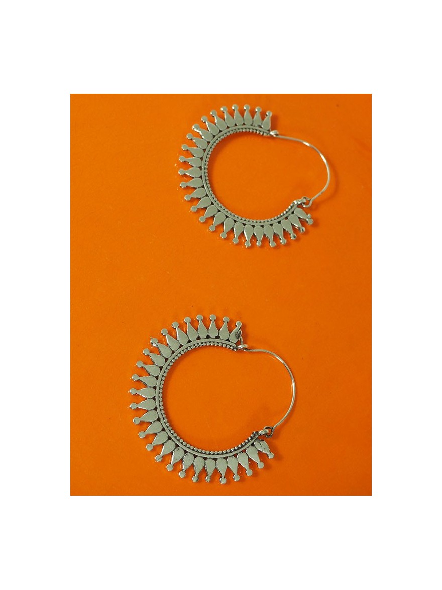 2 TAILLES Petites ou Moyennes Boucles d'Oreilles Indiennes Soleil Inca