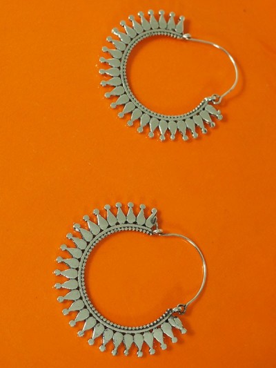 2 SIZES Small or Medium Inca Sun Indian Earrings