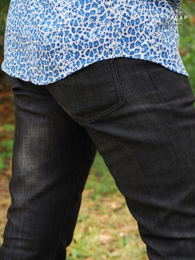 chemise imprimé tache félin léopard homme