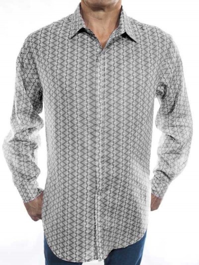 chemise originale pour homme motif zigzag