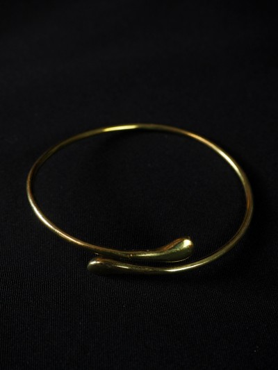 bracelet jonc chic doré rond taille ajustable