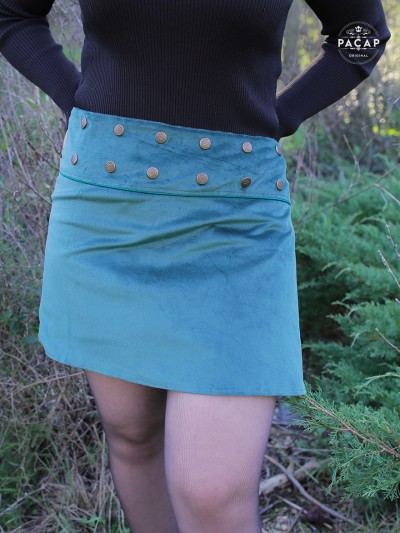 smooth velvet straight skirt for women