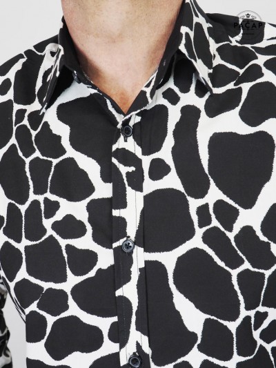 safari shirt wild animal pattern big spots