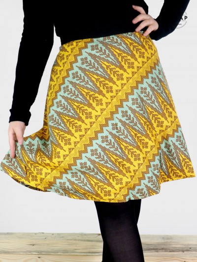 Women's ethnic print skirt WAX
