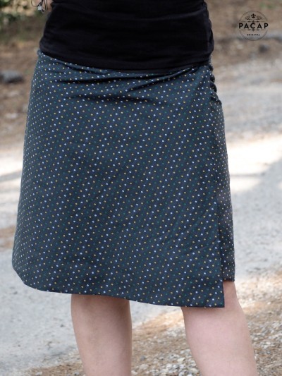 women's reversible wrap skirt