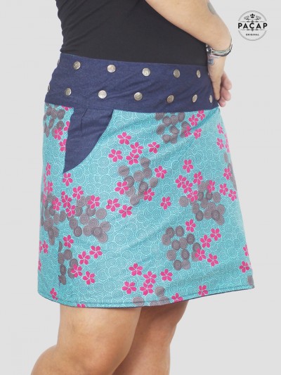 women's large skirt with adjustable waistband