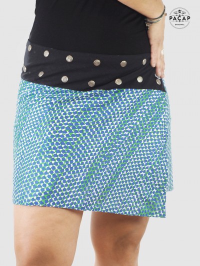 short printed skirt for women